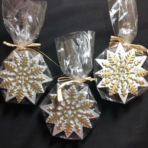 Floating Christmas Snowflake Candles